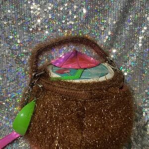 Chic Brown and Pink Mini Bag